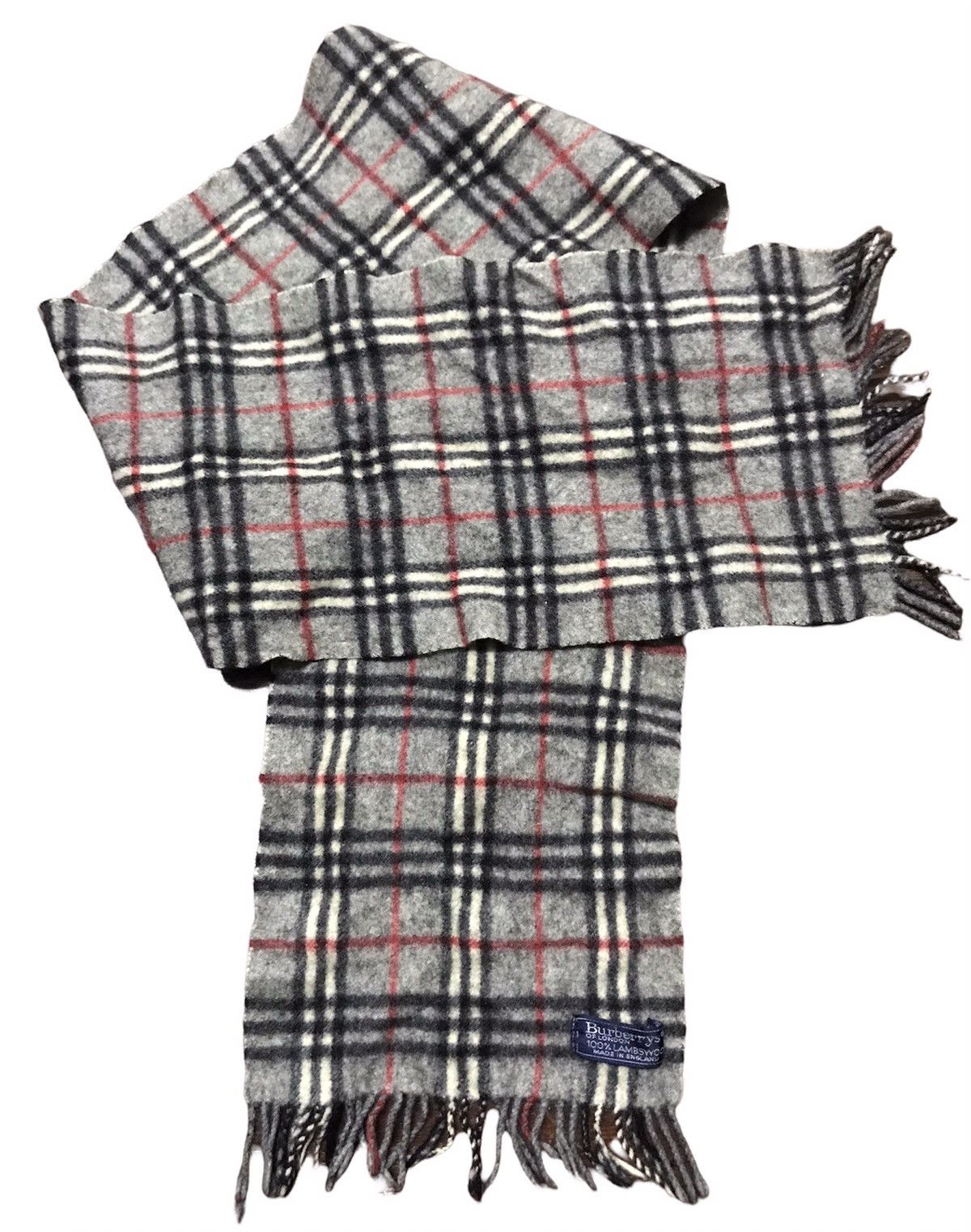 Burberry × Other × Vintage Vintage lambwool Burberry nova check scarf made in England Size ONE SIZE - 1 Thumbnail