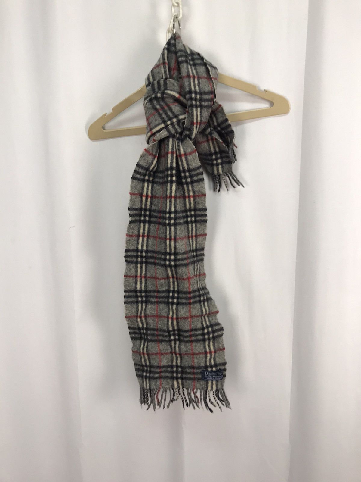 Burberry × Other × Vintage Vintage lambwool Burberry nova check scarf made in England Size ONE SIZE - 9 Thumbnail