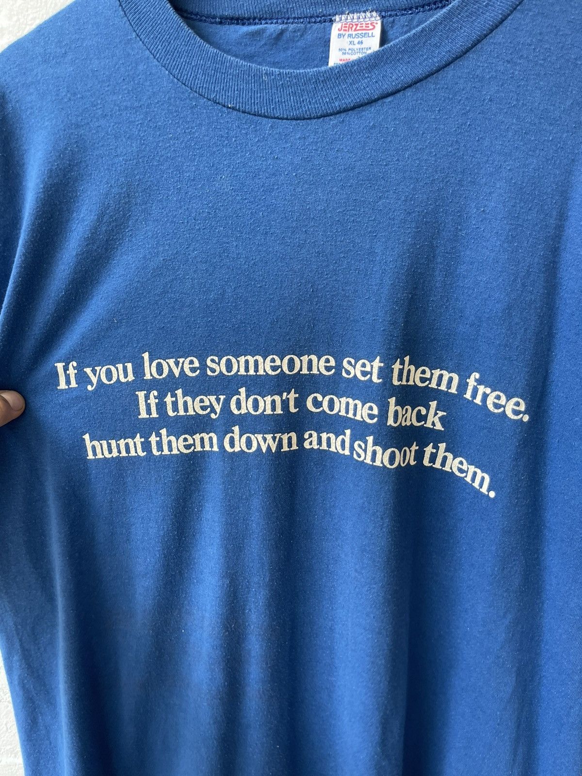 Vintage Vintage IF YOU LOVE THEM HUNT THEM DOWN KILL THEM SHIRT 4G Size US XL / EU 56 / 4 - 3 Thumbnail