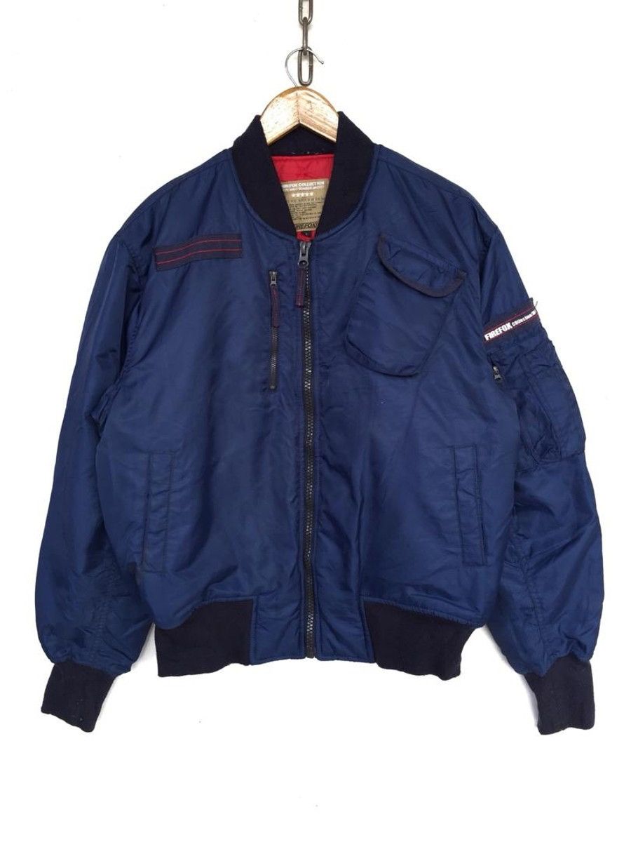 Vintage Vintage Firefox Ma-1 Bomber Jacket Size US L / EU 52-54 / 3 - 1 Thumbnail