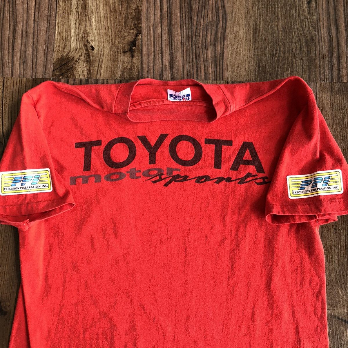 Hanes × Vintage Vintage Toyota Racing Team Tshirt Size US M / EU 48-50 / 2 - 5 Thumbnail
