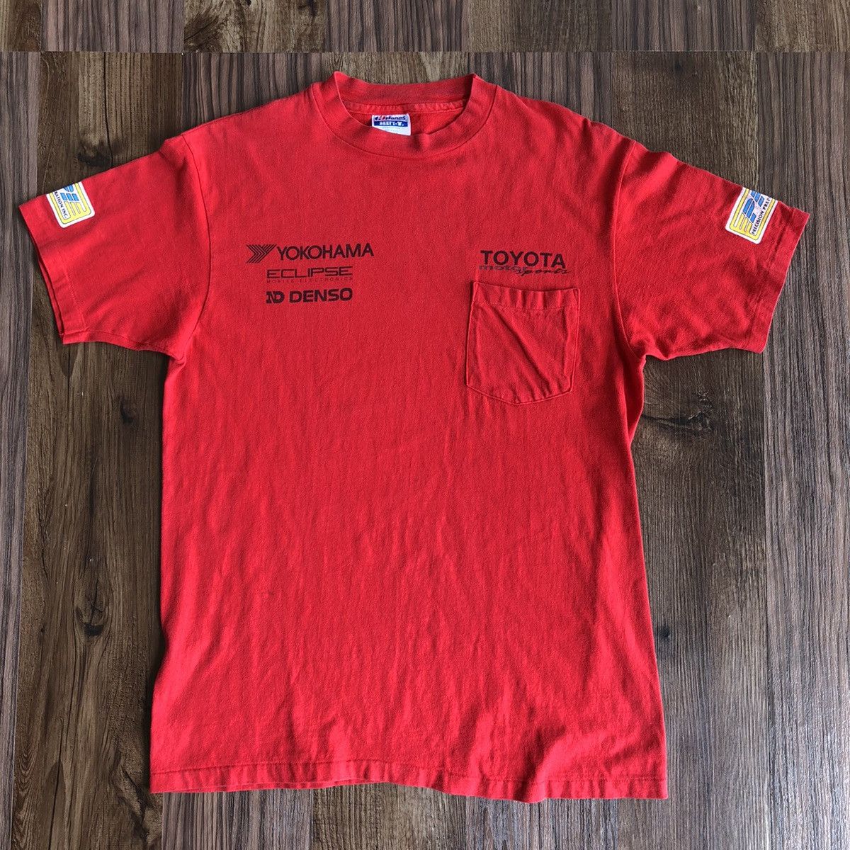 Hanes × Vintage Vintage Toyota Racing Team Tshirt Size US M / EU 48-50 / 2 - 7 Thumbnail