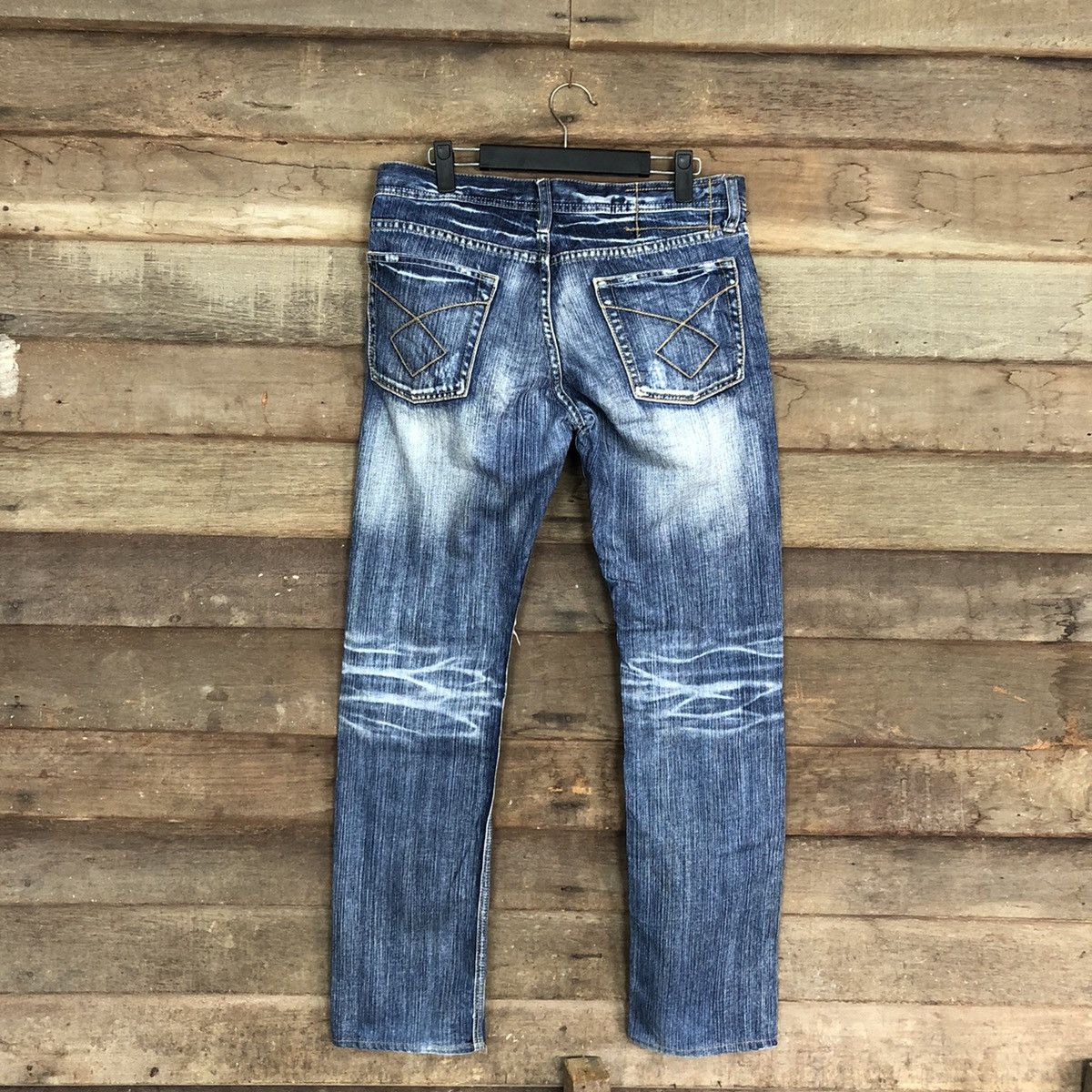 Japanese Brand DL Difference Distressed Blue Denim Jeans Pants #5748 Size US 30 / EU 46 - 10 Thumbnail