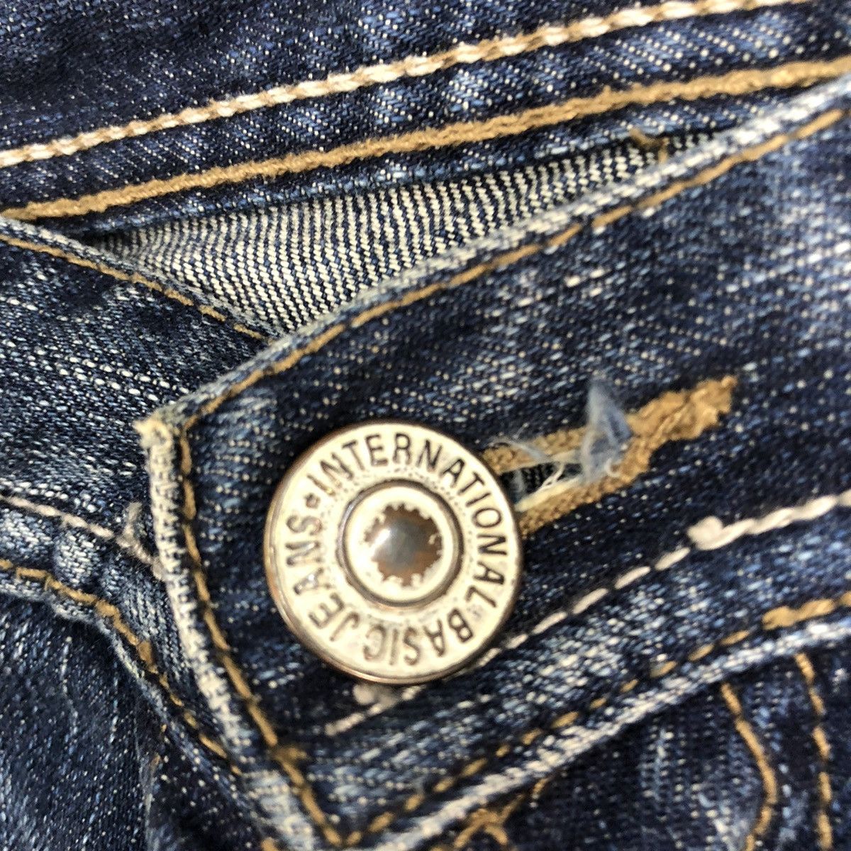 Japanese Brand DL Difference Distressed Blue Denim Jeans Pants #5748 Size US 30 / EU 46 - 8 Thumbnail