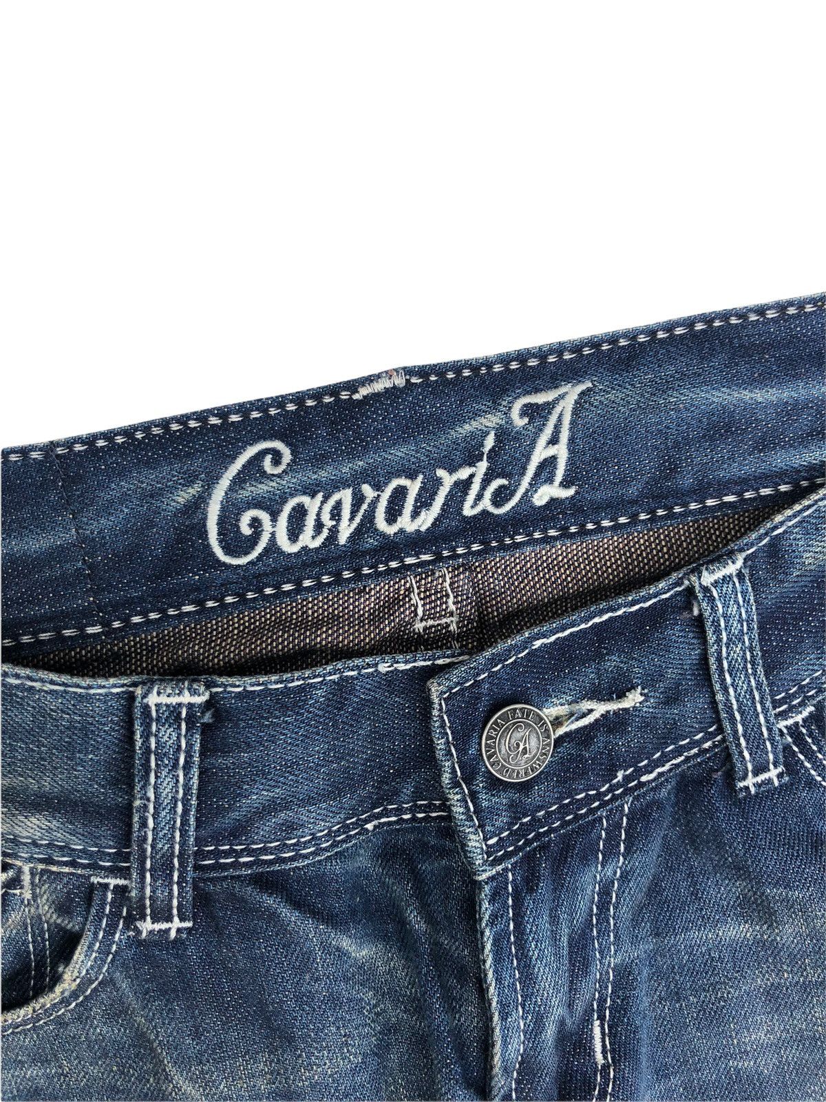 Japanese Brand 🔥Japanese Cavaria Distressed Flare Jeans Size US 30 / EU 46 - 6 Thumbnail