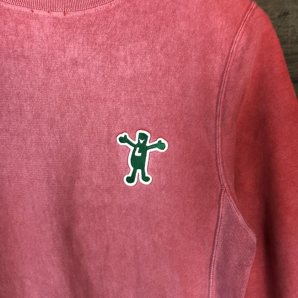 Japanese Brand × Vintage Laundry man japan Pink Sweatshirt #5508 Size US S / EU 44-46 / 1 - 6 Thumbnail