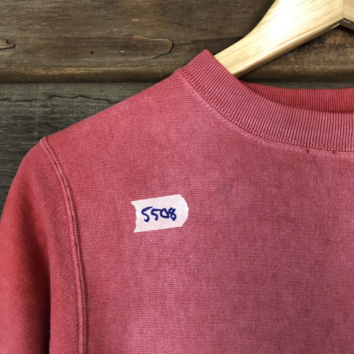 Japanese Brand × Vintage Laundry man japan Pink Sweatshirt #5508 Size US S / EU 44-46 / 1 - 7 Thumbnail