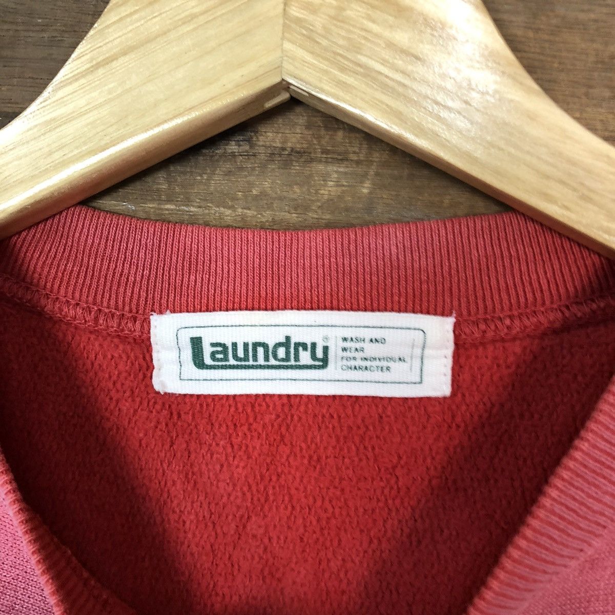 Japanese Brand × Vintage Laundry man japan Pink Sweatshirt #5508 Size US S / EU 44-46 / 1 - 8 Thumbnail