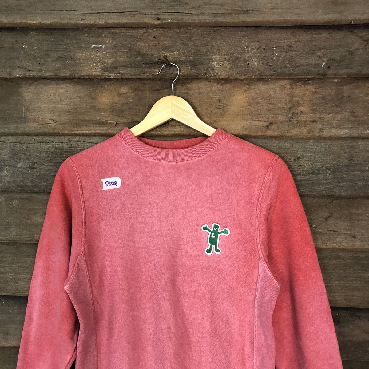 Japanese Brand × Vintage Laundry man japan Pink Sweatshirt #5508 Size US S / EU 44-46 / 1 - 2 Thumbnail