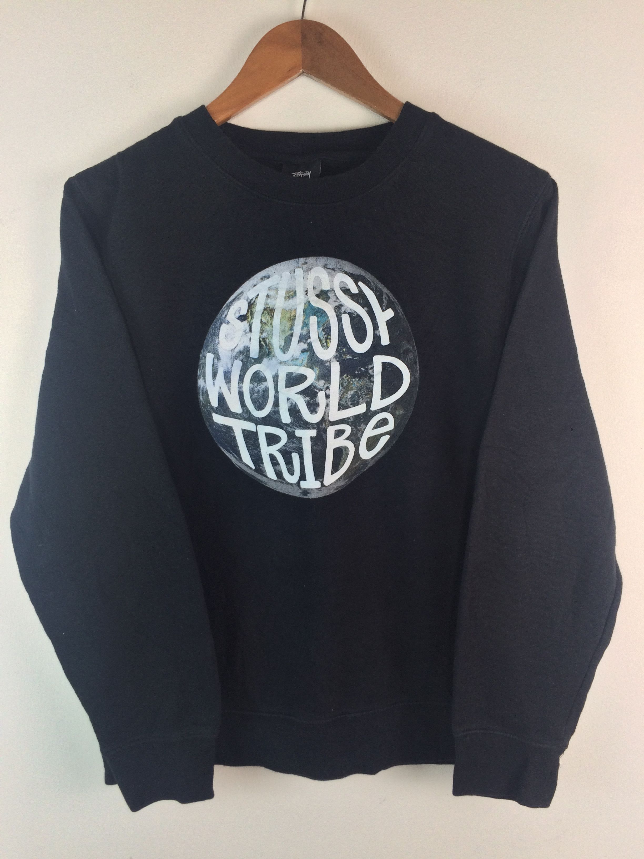 Stussy Vintage Stussy World Tribe Crewneck Sweatshirt Black Size US S / EU 44-46 / 1 - 3 Thumbnail