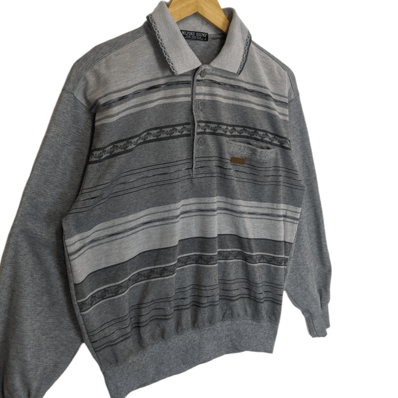 Japanese Brand MILFORD SOUND New Zealand Vintage Retro Polo Sweatshirt Size US XS / EU 42 / 0 - 3 Thumbnail