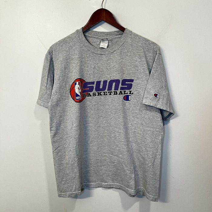 Vintage Vintage 90s PHOENIX SUNS champion NBA T shirt Large Grey