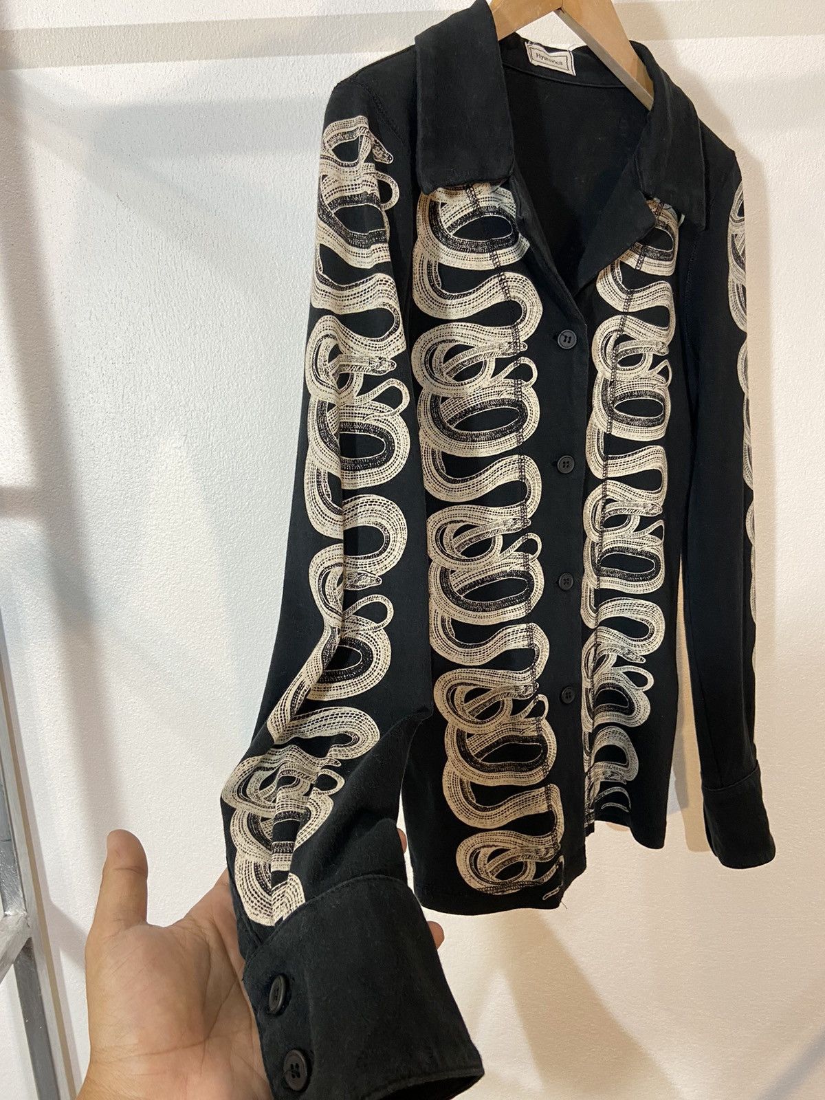 Hysteric Glamour Hysteric Glamour Snack Jersey Long Sleeve Shirt Size ONE SIZE - 13 Thumbnail