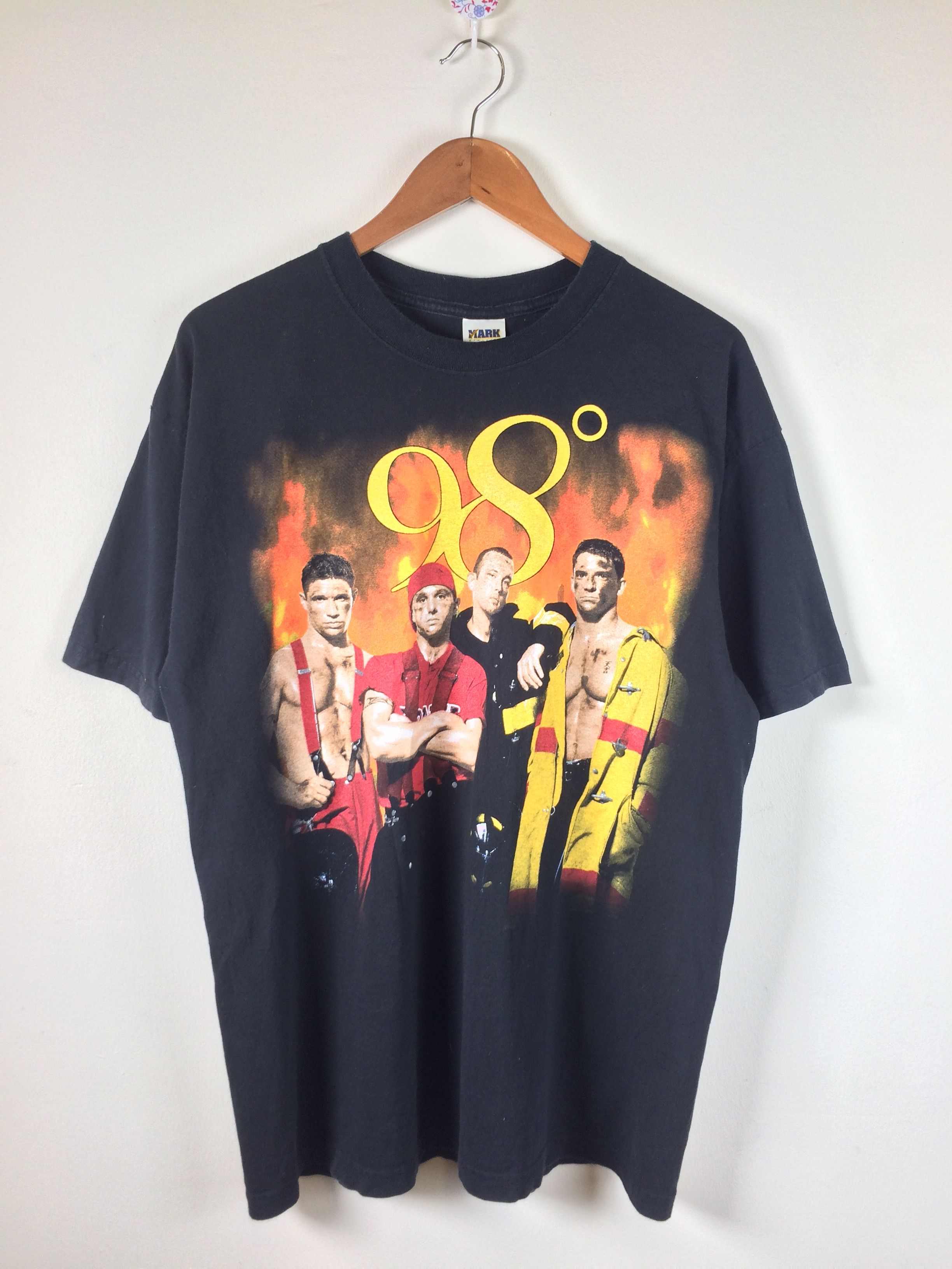 Band Tees × Vintage Vintage 90's 98 Degrees NSYNC Pop Group Promo Tour Tee Size US L / EU 52-54 / 3 - 2 Thumbnail