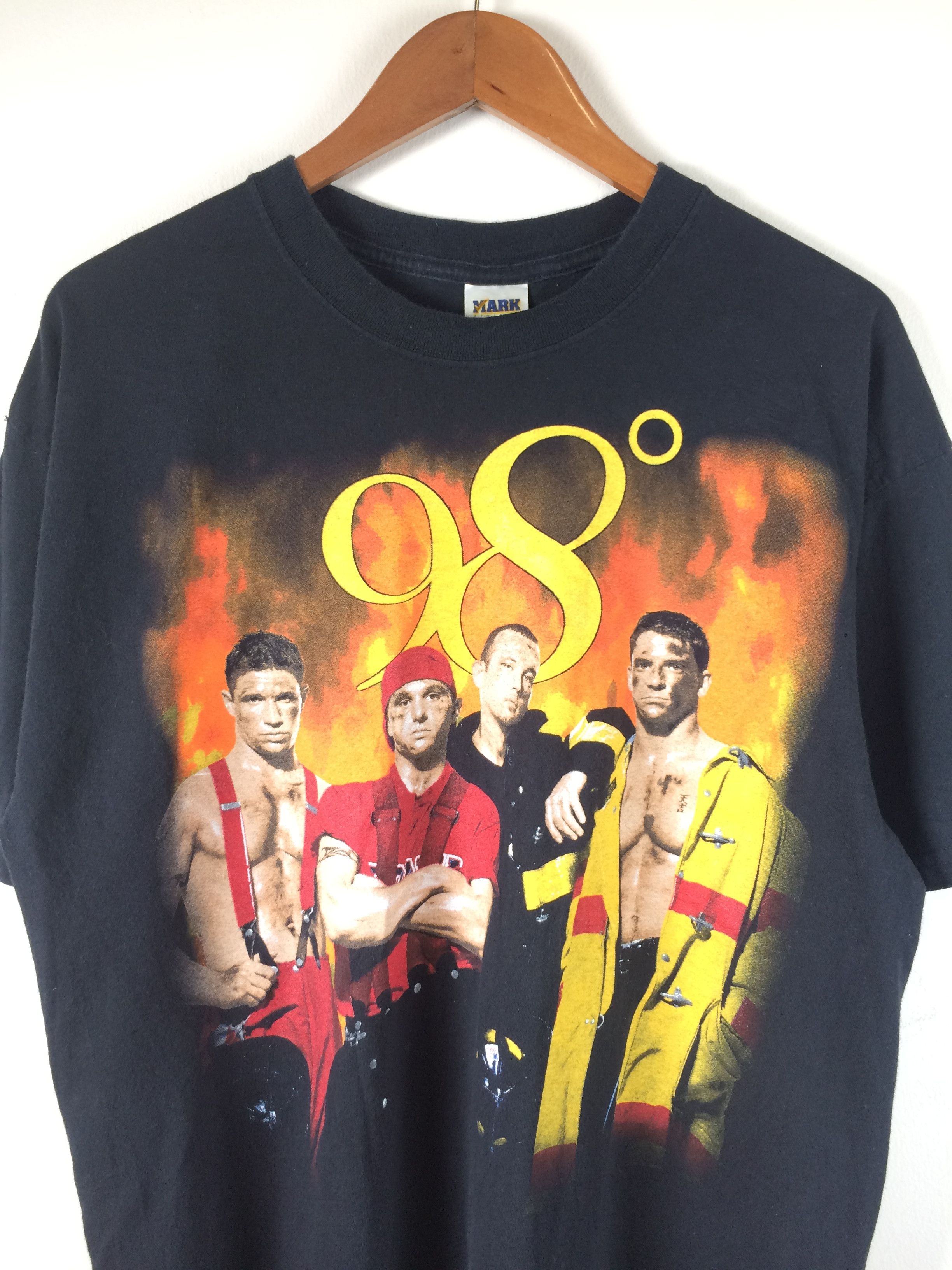 Band Tees × Vintage Vintage 90's 98 Degrees NSYNC Pop Group Promo Tour Tee Size US L / EU 52-54 / 3 - 1 Thumbnail