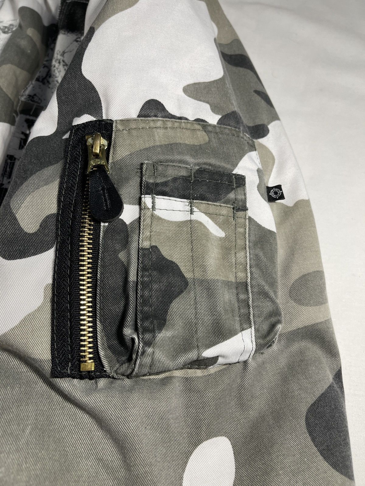 Rough Simmons Black and White Neo-Tokyo Bomber Jacket Size US L / EU 52-54 / 3 - 4 Thumbnail