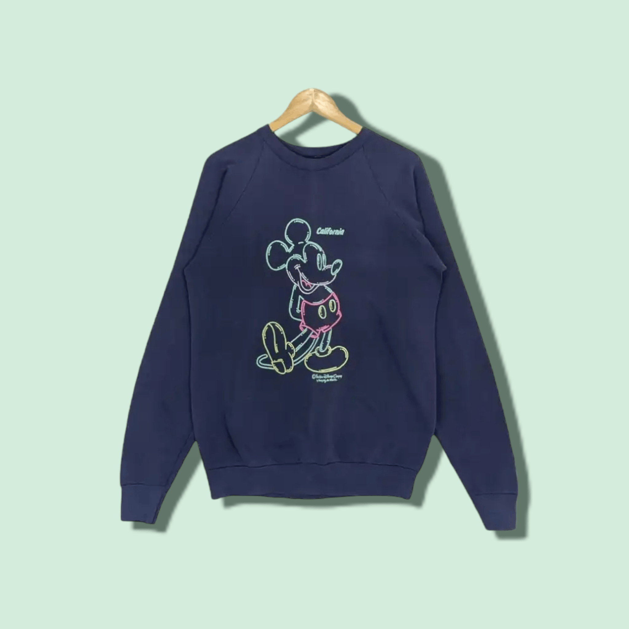 Mickey Mouse Vintage 80's SCREEN STARS Mickey Mouse Jumper Sweatshirt Size US M / EU 48-50 / 2 - 1 Thumbnail