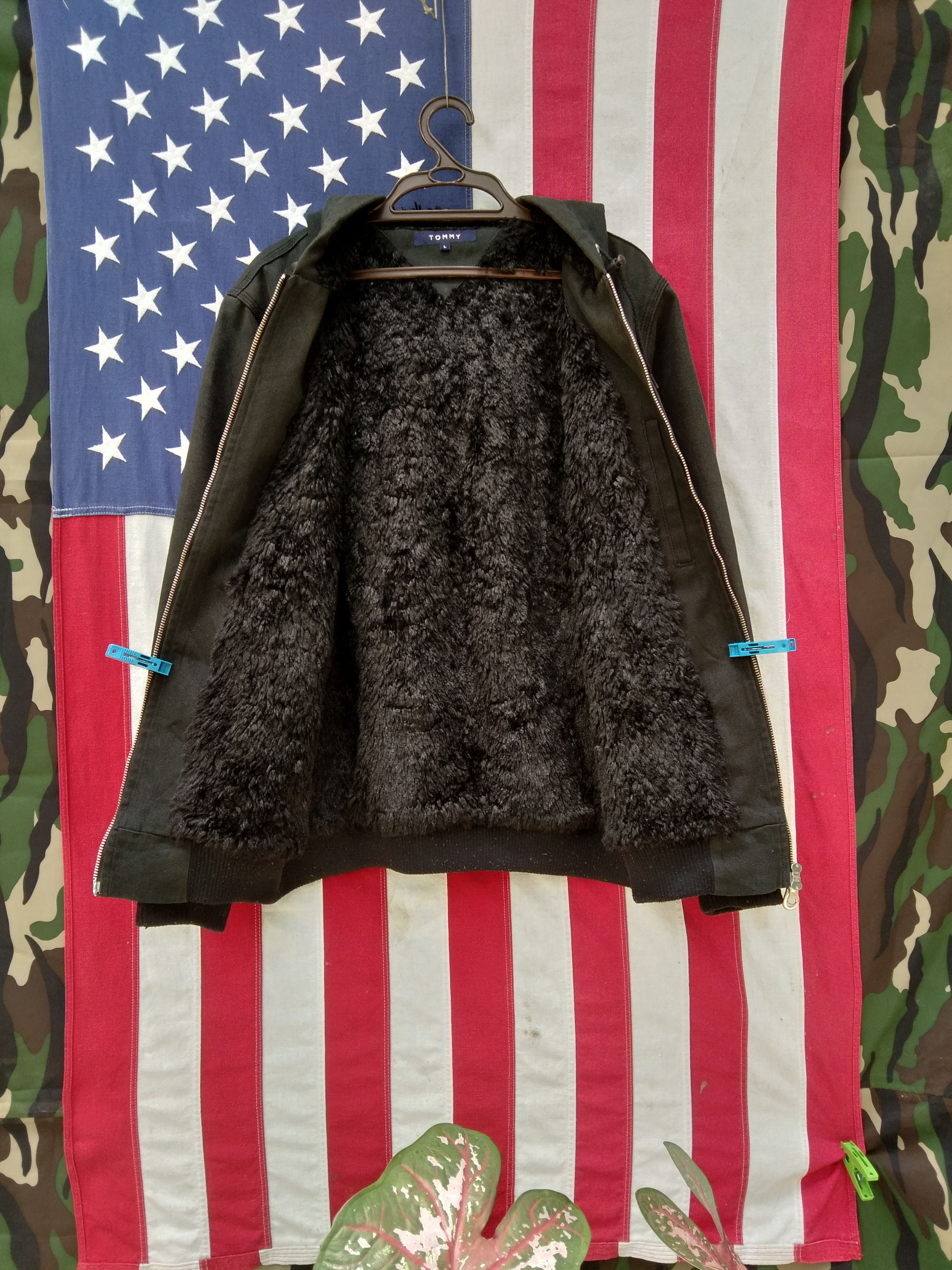 Japanese Brand × Tommy Jeans TOMMY JACKET LINED FAUX FUR WITH HOOD Size US M / EU 48-50 / 2 - 2 Thumbnail