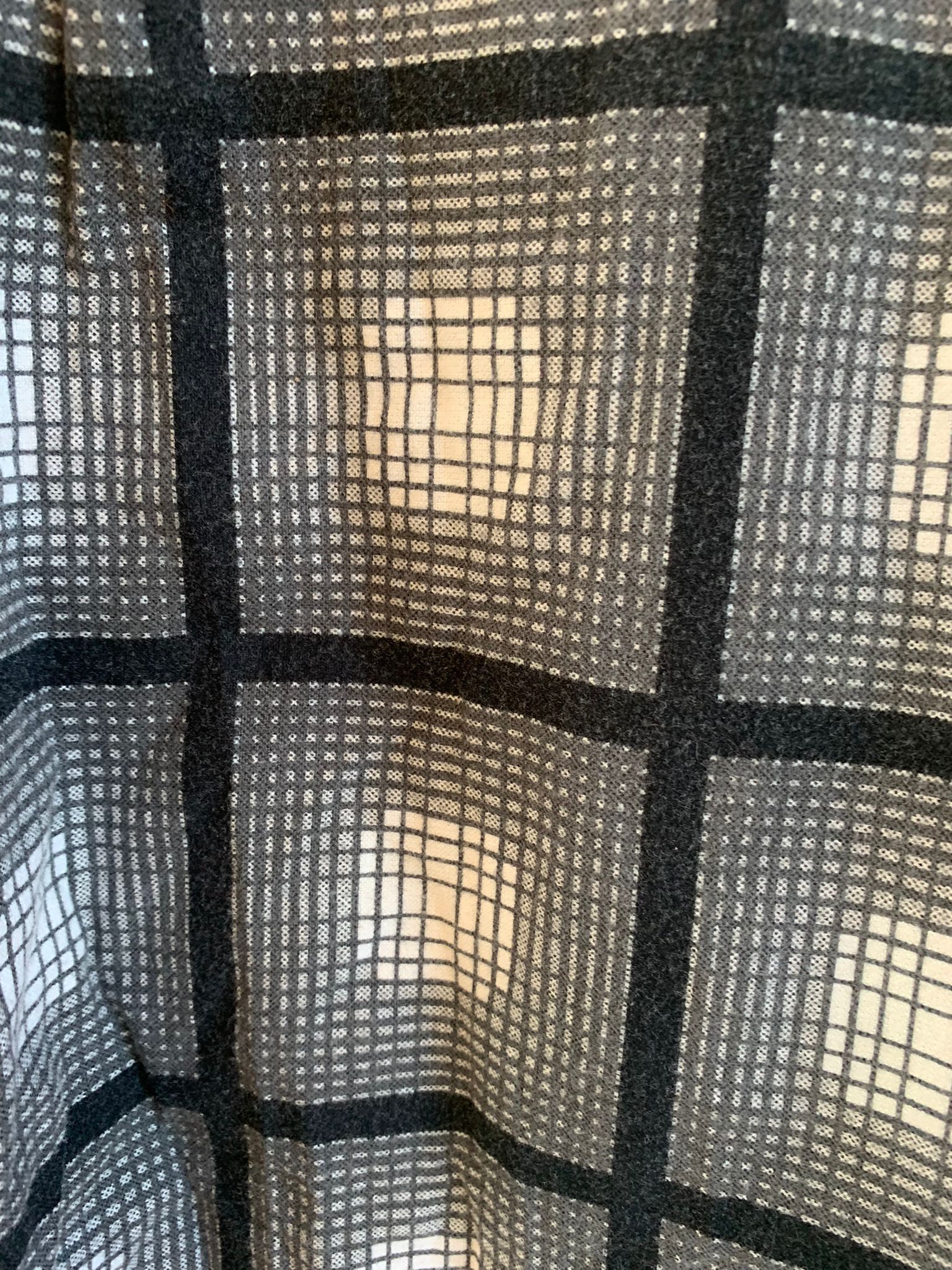 Number (N)ine Monochrome Check Flannel Overshirt in Black, Grey & White Size US M / EU 48-50 / 2 - 15 Thumbnail