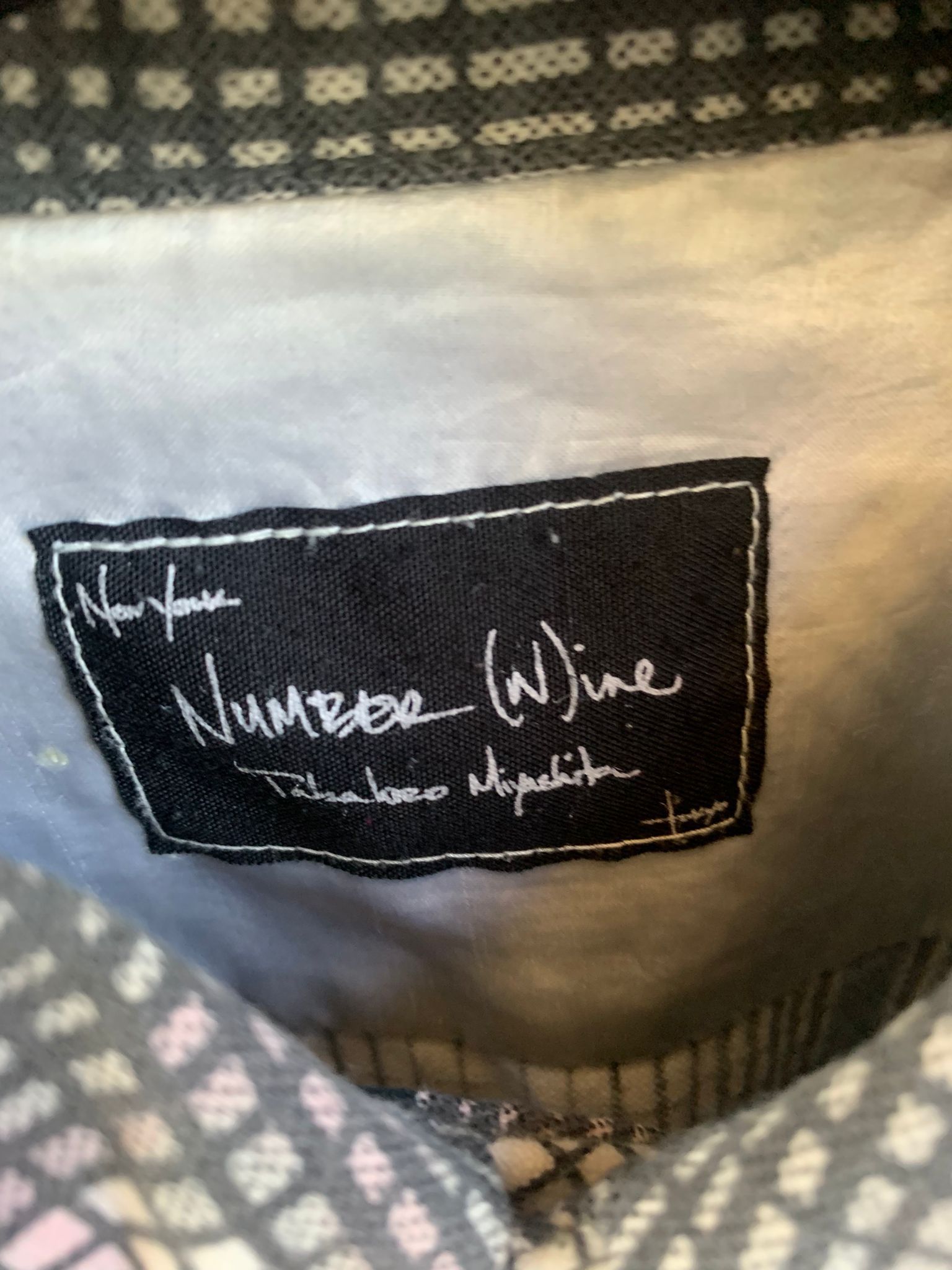 Number (N)ine Monochrome Check Flannel Overshirt in Black, Grey & White Size US M / EU 48-50 / 2 - 11 Thumbnail