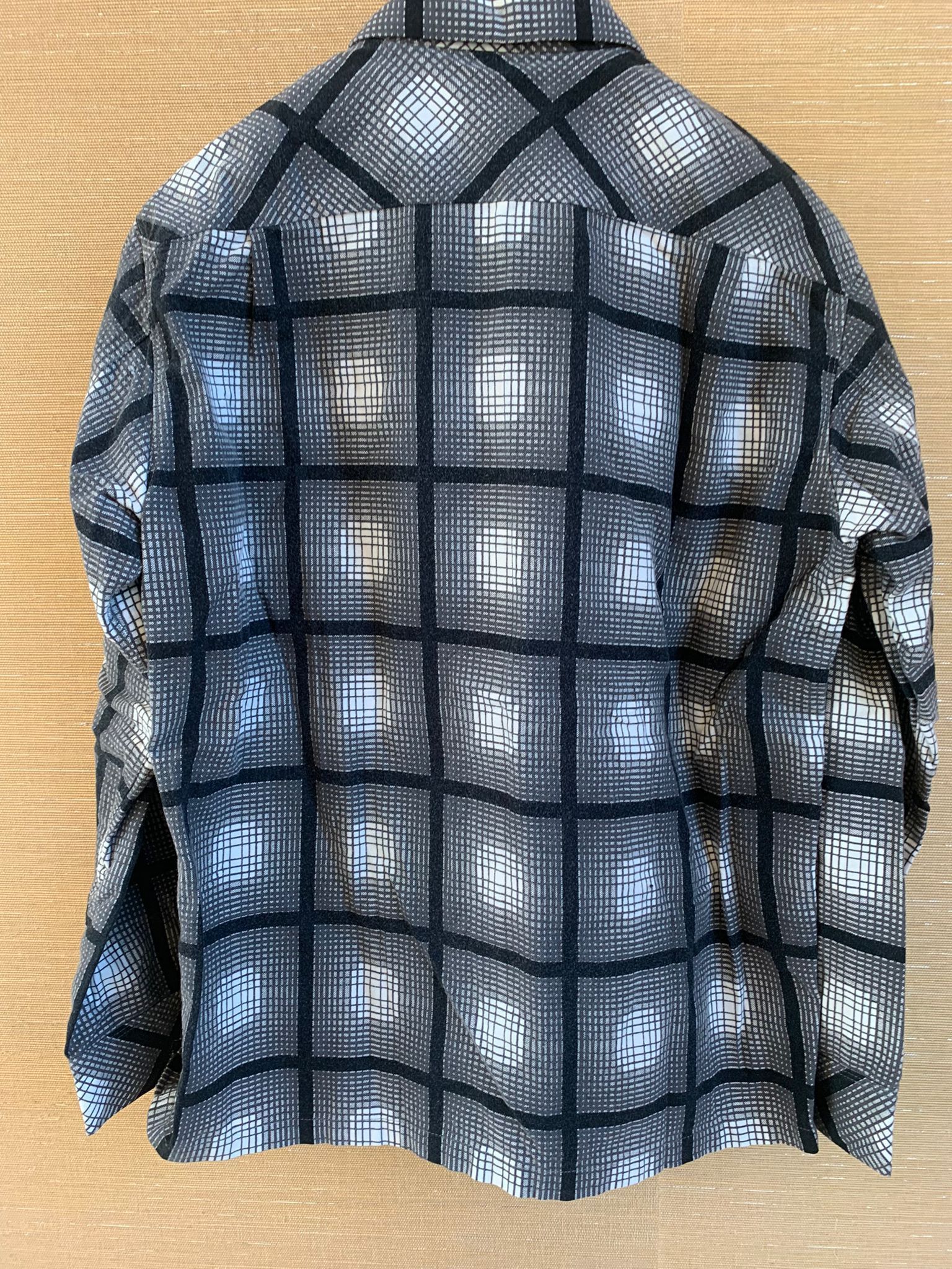 Number (N)ine Monochrome Check Flannel Overshirt in Black, Grey & White Size US M / EU 48-50 / 2 - 13 Thumbnail