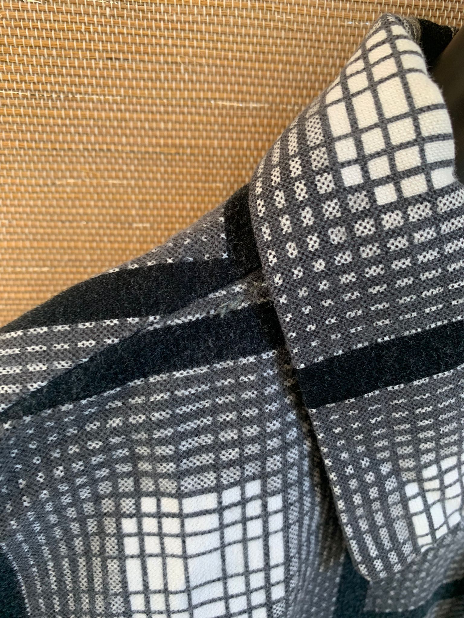 Number (N)ine Monochrome Check Flannel Overshirt in Black, Grey & White Size US M / EU 48-50 / 2 - 8 Thumbnail