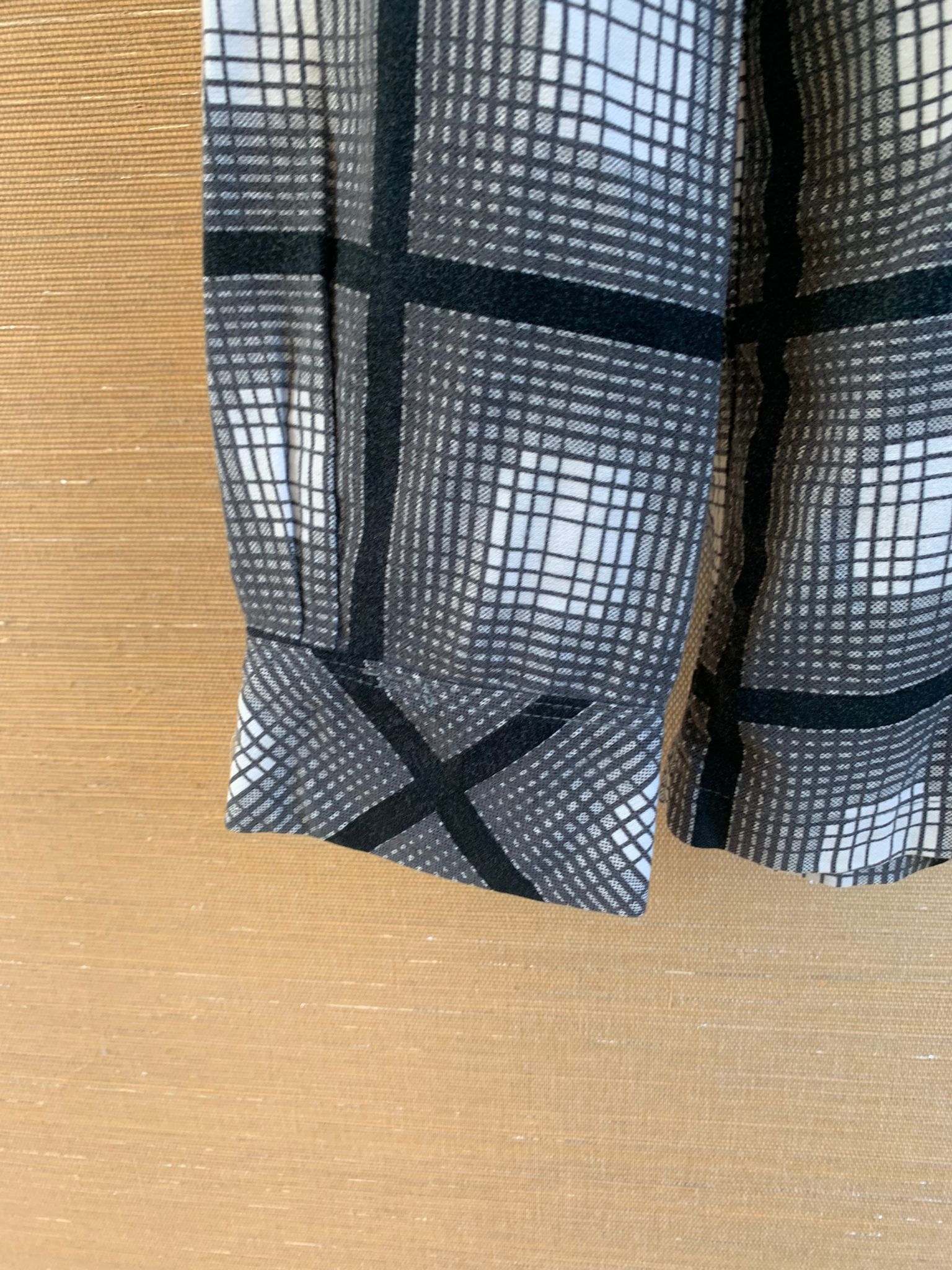 Number (N)ine Monochrome Check Flannel Overshirt in Black, Grey & White Size US M / EU 48-50 / 2 - 4 Thumbnail