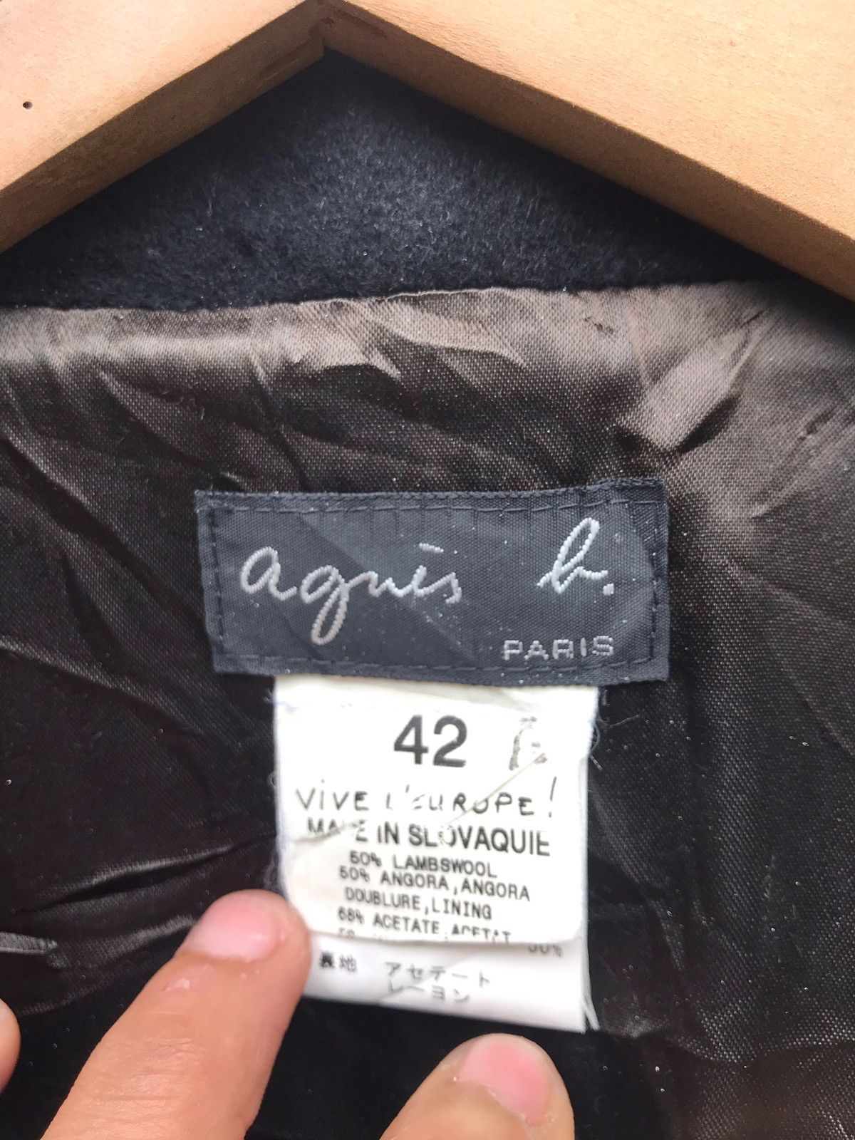 Designer × agnes b. Agnes B Full zipper wool Jacket Size US M / EU 48-50 / 2 - 6 Thumbnail