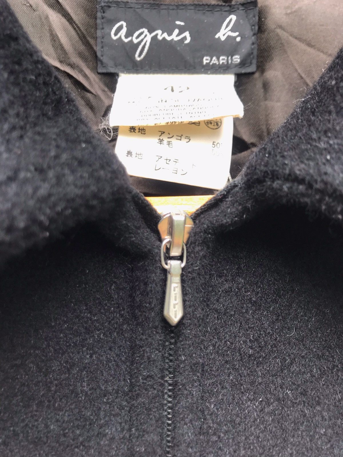 Designer × agnes b. Agnes B Full zipper wool Jacket Size US M / EU 48-50 / 2 - 5 Thumbnail