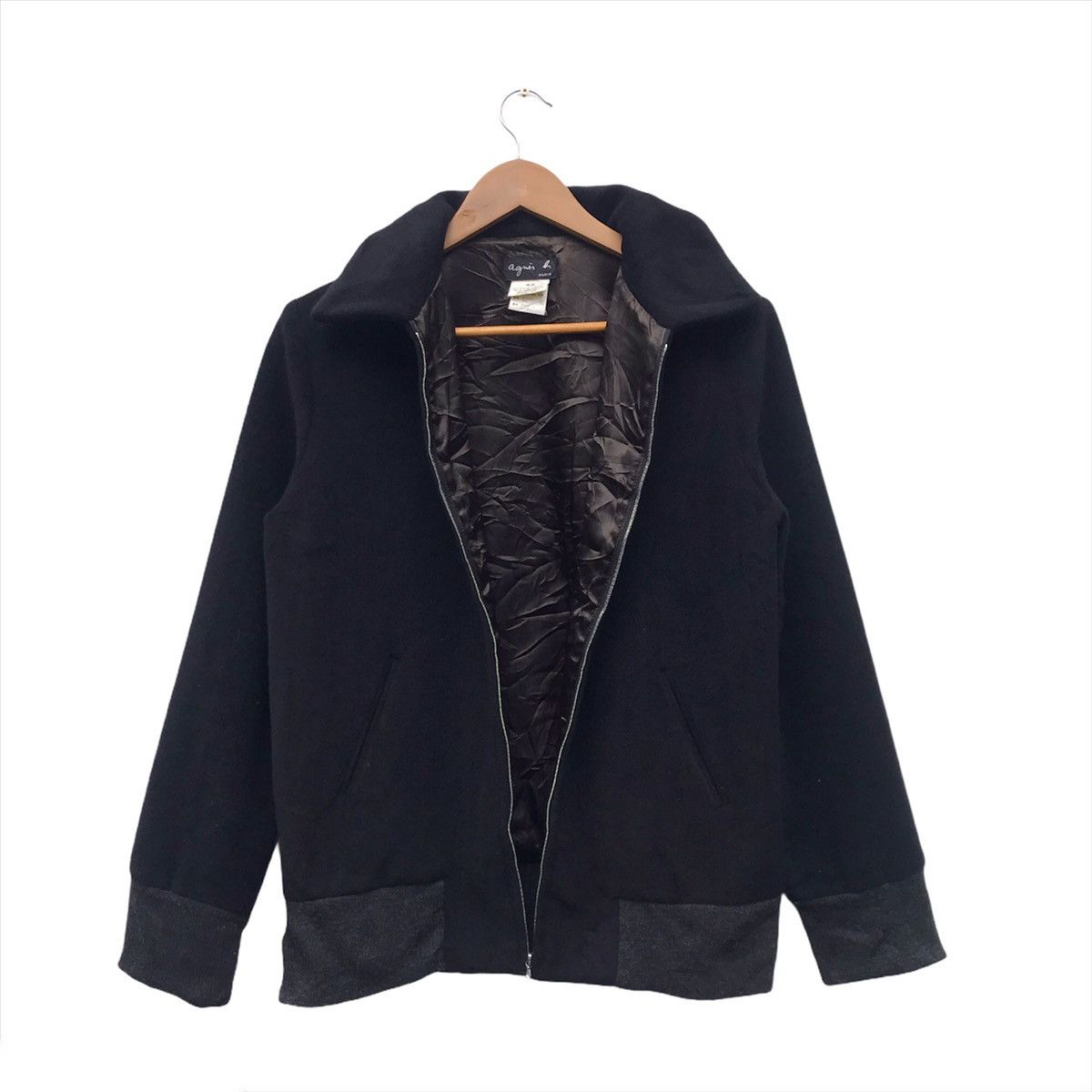 Designer × agnes b. Agnes B Full zipper wool Jacket Size US M / EU 48-50 / 2 - 4 Thumbnail
