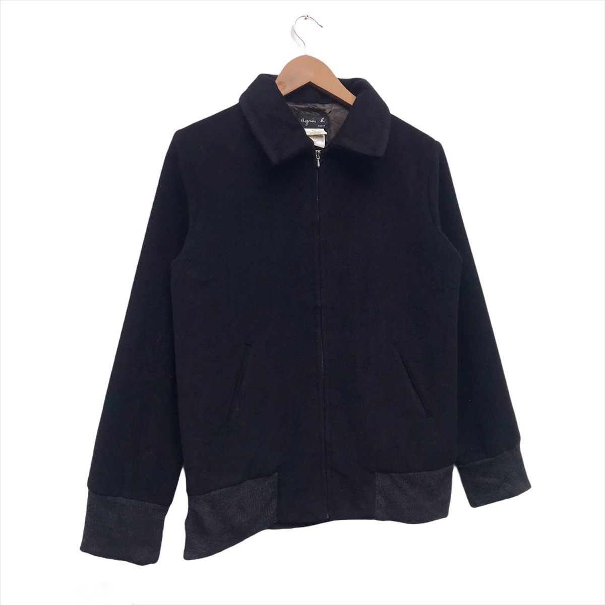 Designer × agnes b. Agnes B Full zipper wool Jacket Size US M / EU 48-50 / 2 - 3 Thumbnail