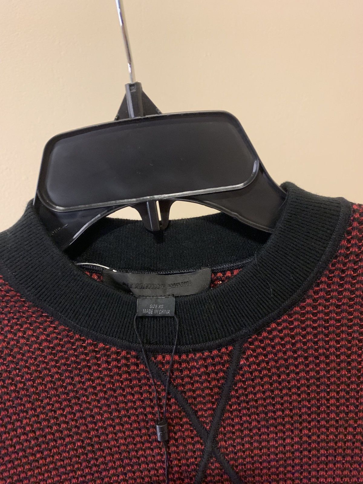 Alexander Wang Red & Black Knit Sweater Size US XS / EU 42 / 0 - 6 Thumbnail