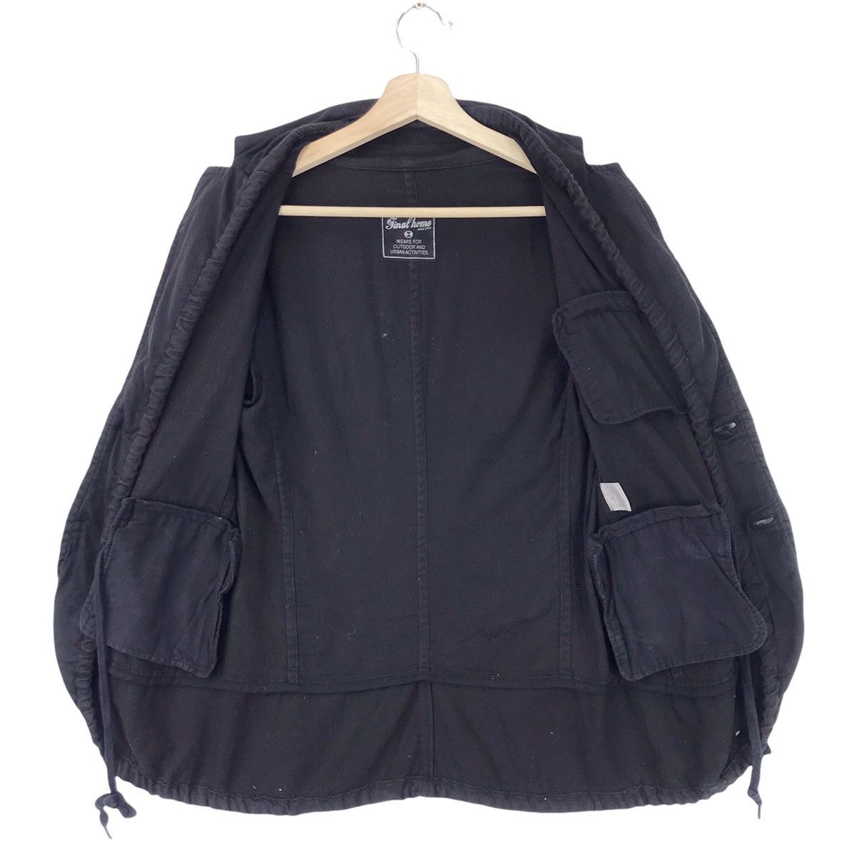 Final Home × Issey Miyake Final Home Black Cotton Jacket Size US S / EU 44-46 / 1 - 5 Thumbnail