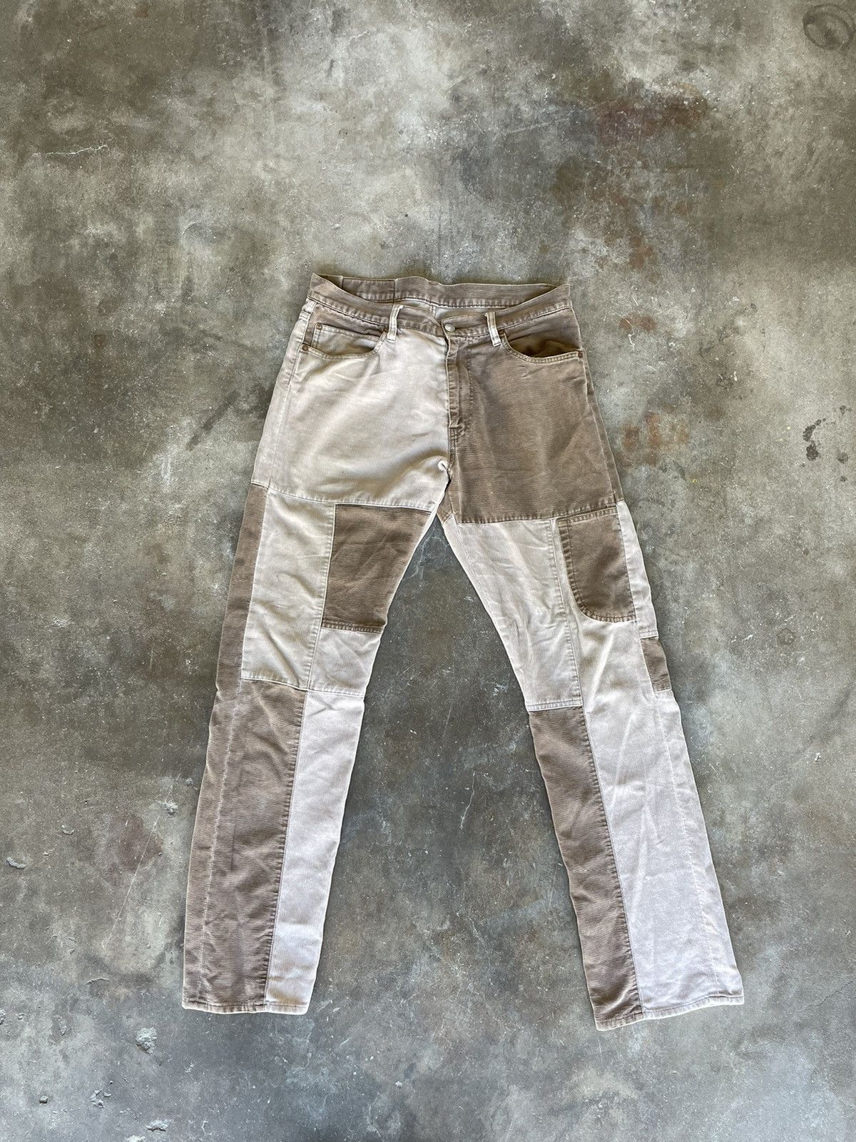 image of Engineered Garments Patchwork Pants in Brown, Men's (Size 34)