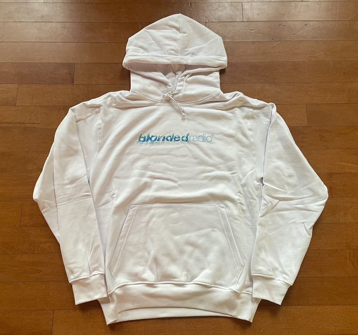 image of Frank Ocean x Homer Medium Iceman Hoodie New Classic Logo Tee Lsd White Blue, Men's