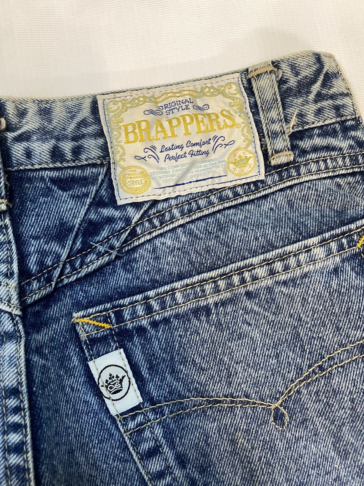 Designer × Japanese Brand × Vintage Vintage Brappers Denim Jeans Japanese Brand Size US 28 / EU 44 - 10 Thumbnail