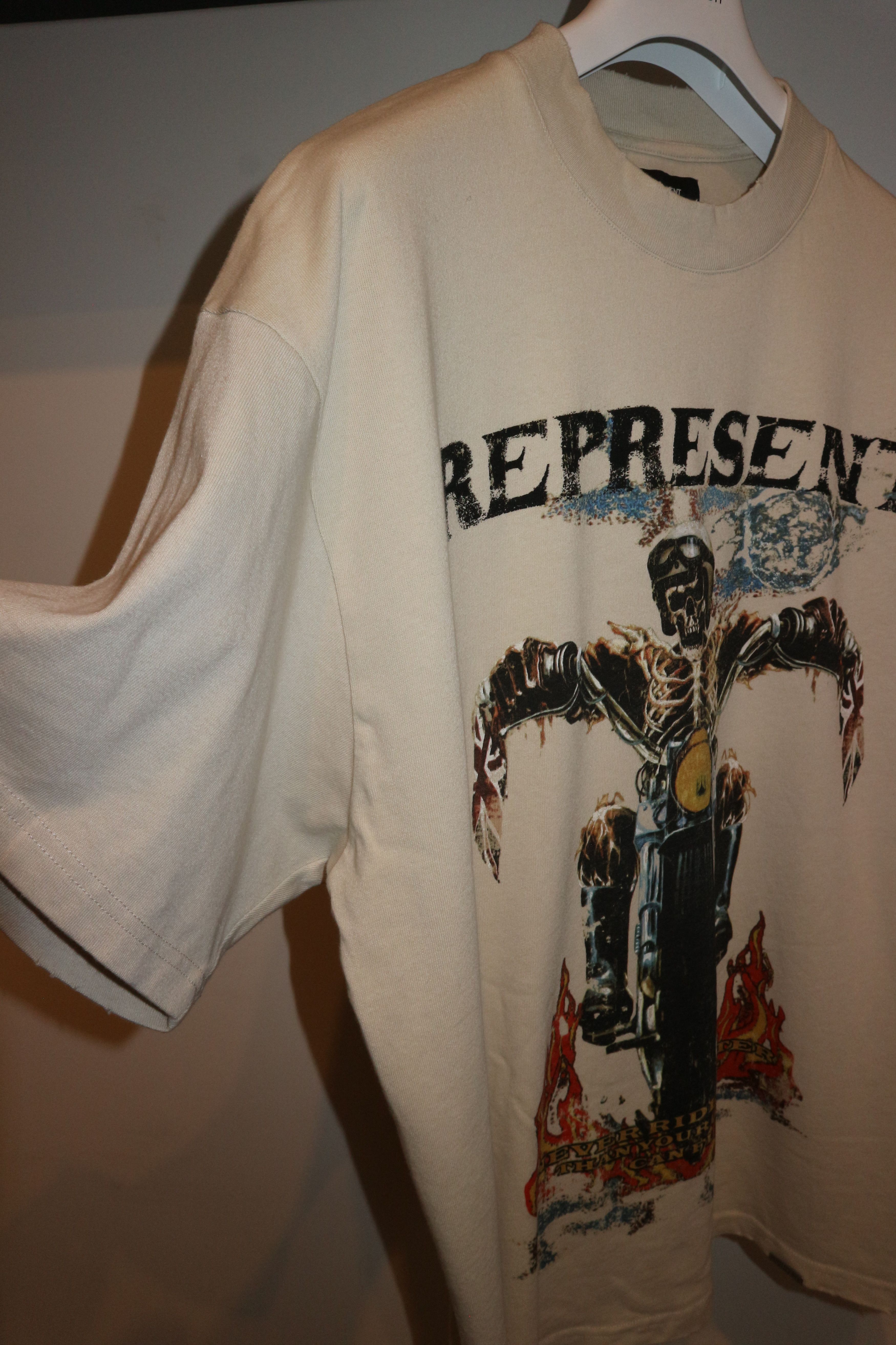 Represent Clo. Moto print t-shirt Size US L / EU 52-54 / 3 - 4 Thumbnail