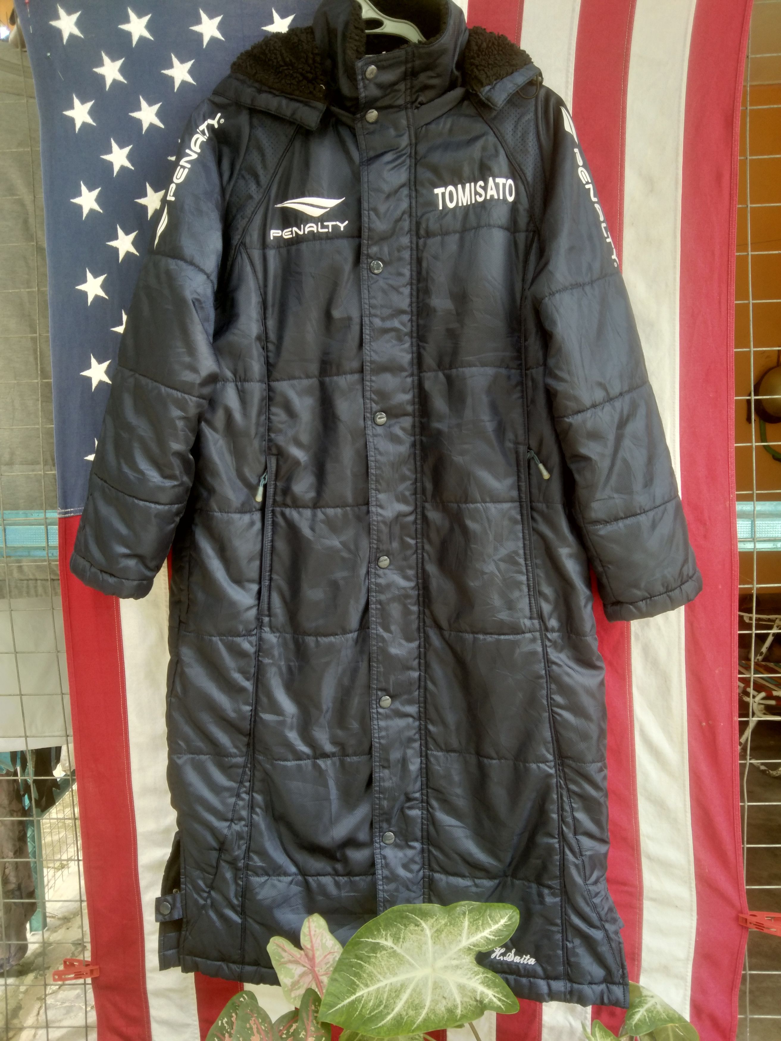 PENALTY HOODIE PARKA LONG JACKET BIG LOGO