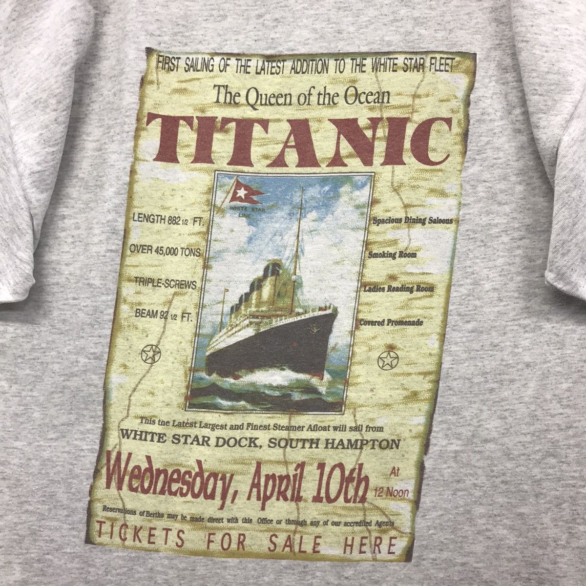 Vintage Rare!! Vintage Titanic Movie Ticket Graphic Tee Size US M / EU 48-50 / 2 - 10 Thumbnail