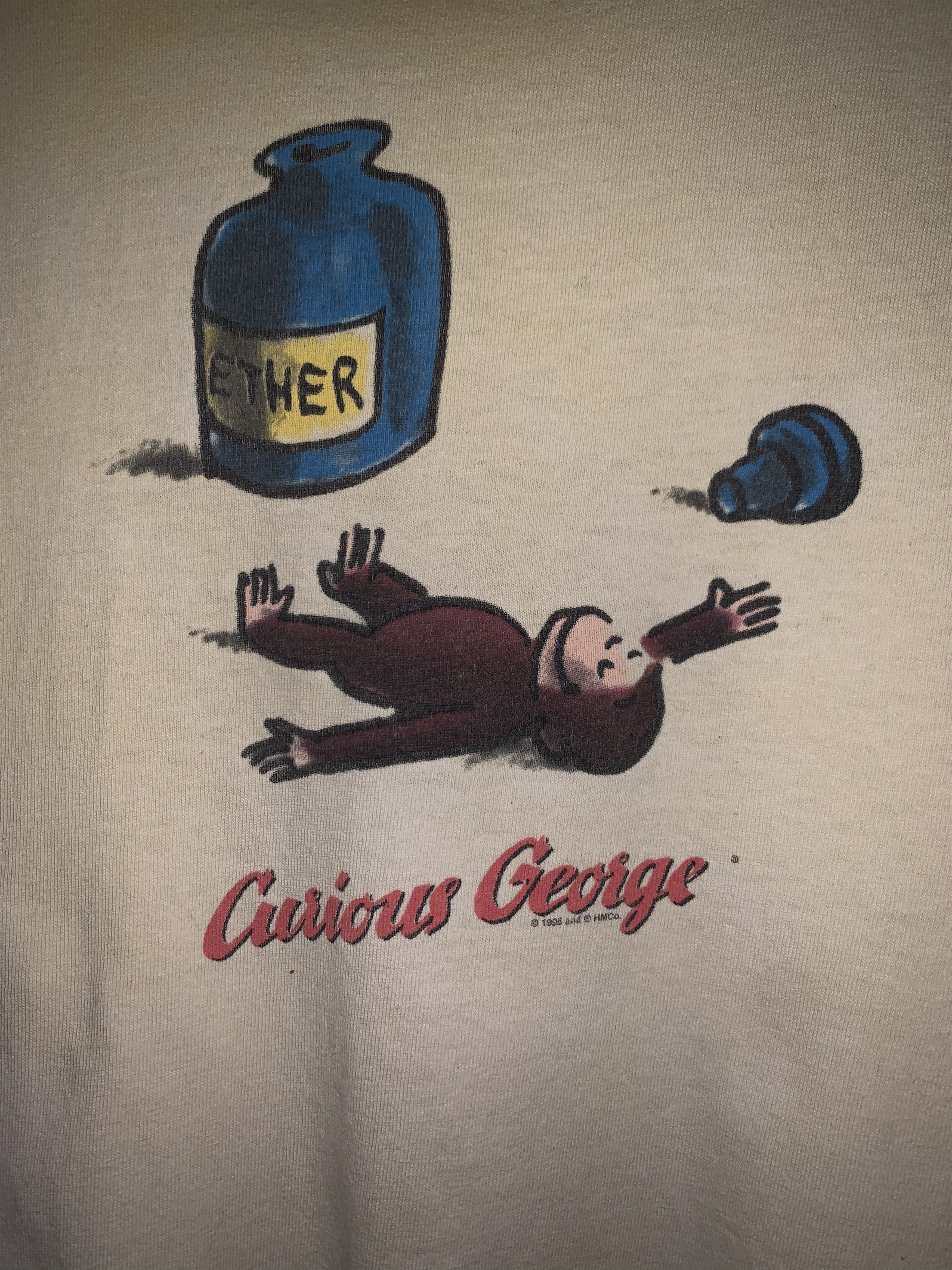 Vintage Curious George American Anime Series Vintage Movie Shirt Size US XL / EU 56 / 4 - 2 Thumbnail