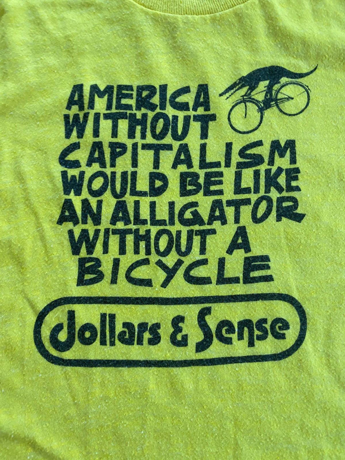Vintage Vintage 80’s Anti-Capitalism Dollars Sense Single Stitch Tee Size US S / EU 44-46 / 1 - 4 Thumbnail