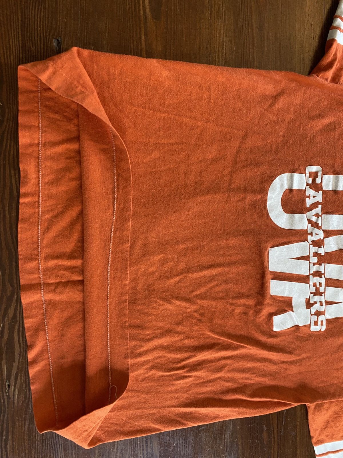 NCAA × Velva Sheen × Vintage Vintage 70’s/80’s UVA Cavaliers Single Stitch Football Tee Size US M / EU 48-50 / 2 - 10 Thumbnail