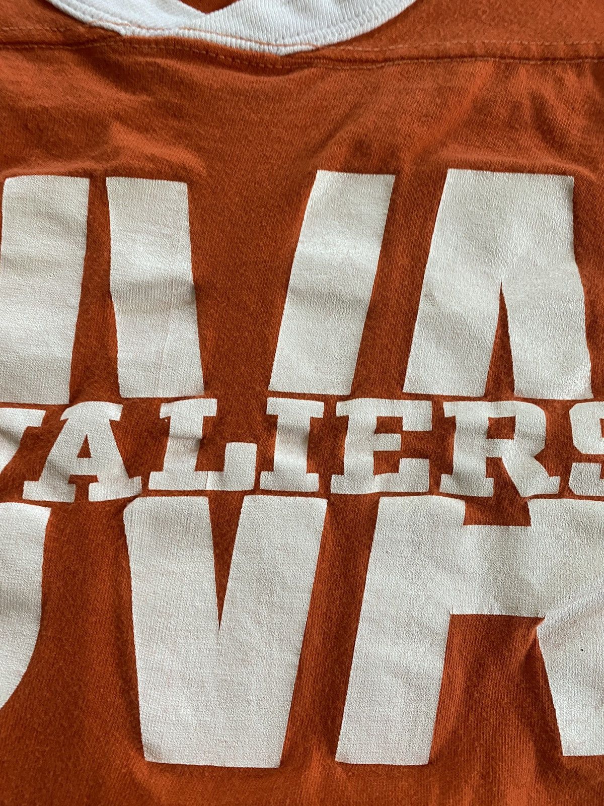 NCAA × Velva Sheen × Vintage Vintage 70’s/80’s UVA Cavaliers Single Stitch Football Tee Size US M / EU 48-50 / 2 - 4 Thumbnail