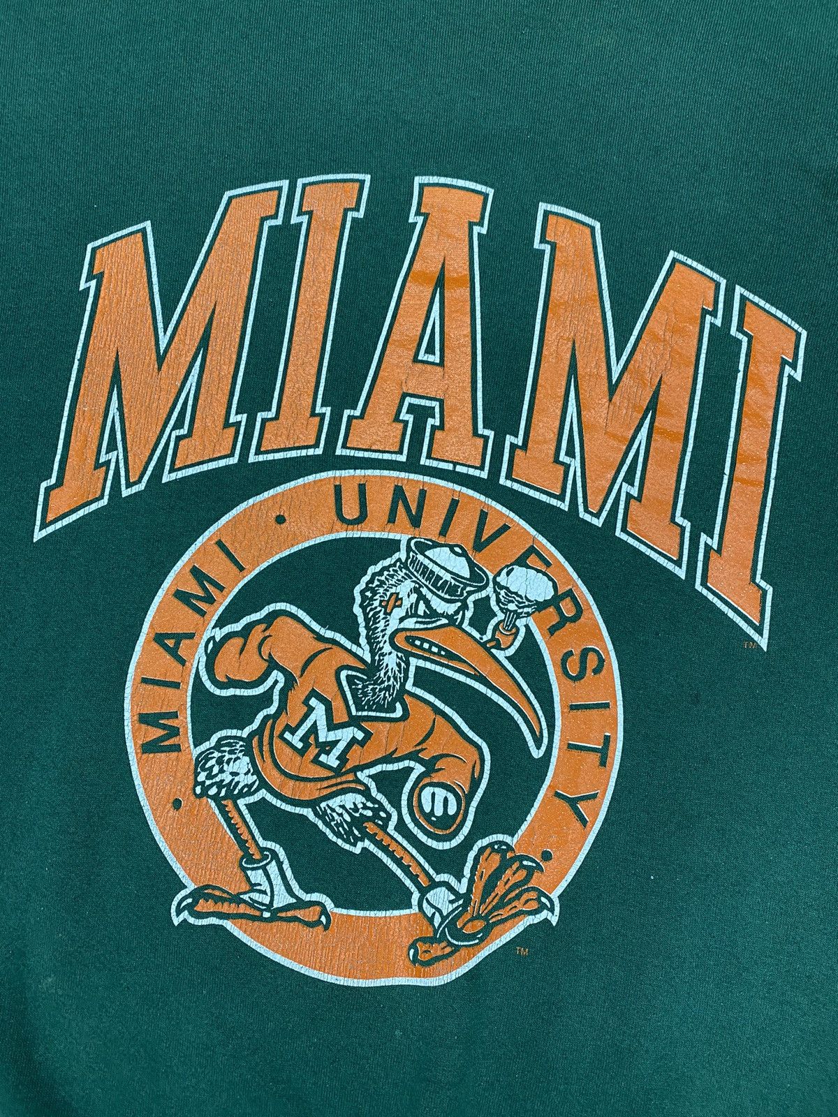 Vintage vintage 80s MIAMI UNIVERSITY sweatshirt Size US XL / EU 56 / 4 - 2 Thumbnail