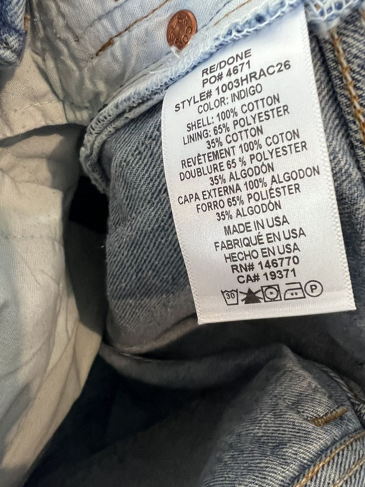 Levi's × RE/DONE × Vintage Re/Done Levis jeans Size 25" / US 0 / IT 36 - 4 Thumbnail