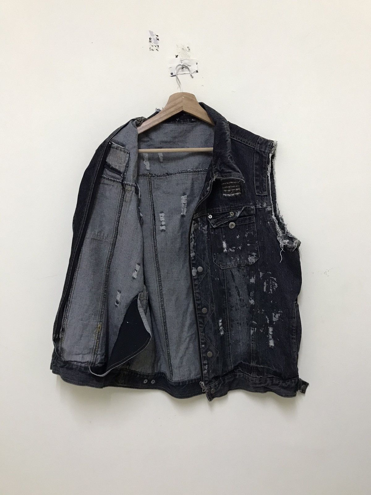 In The Attic Vintage In The Attic Distressed Splashed Paint Punk Jacket Size US M / EU 48-50 / 2 - 10 Thumbnail