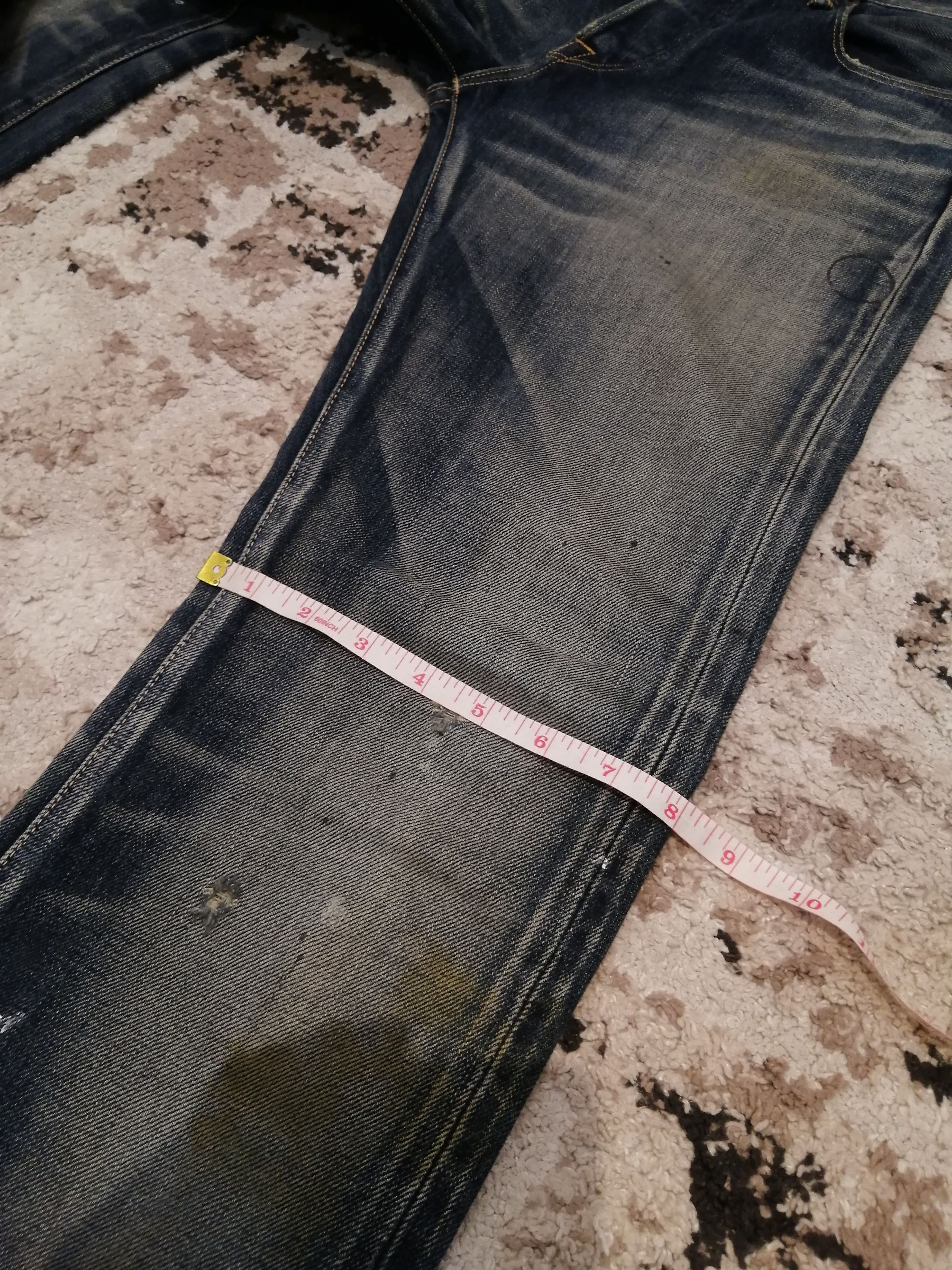 KURO Vintage Black by Kuro Distressed Selvedge Jeans Size US 30 / EU 46 - 13 Thumbnail