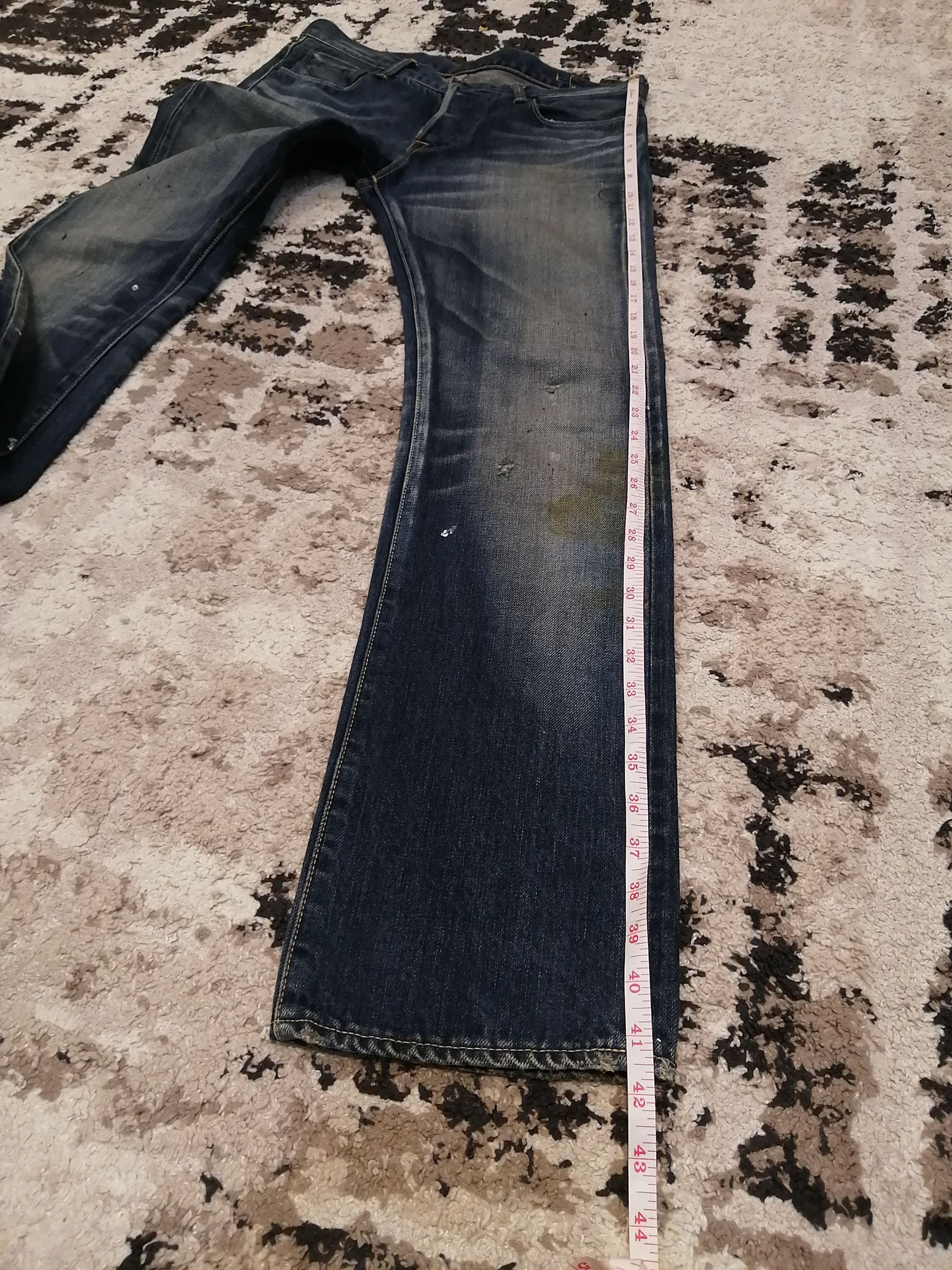 KURO Vintage Black by Kuro Distressed Selvedge Jeans Size US 30 / EU 46 - 16 Thumbnail