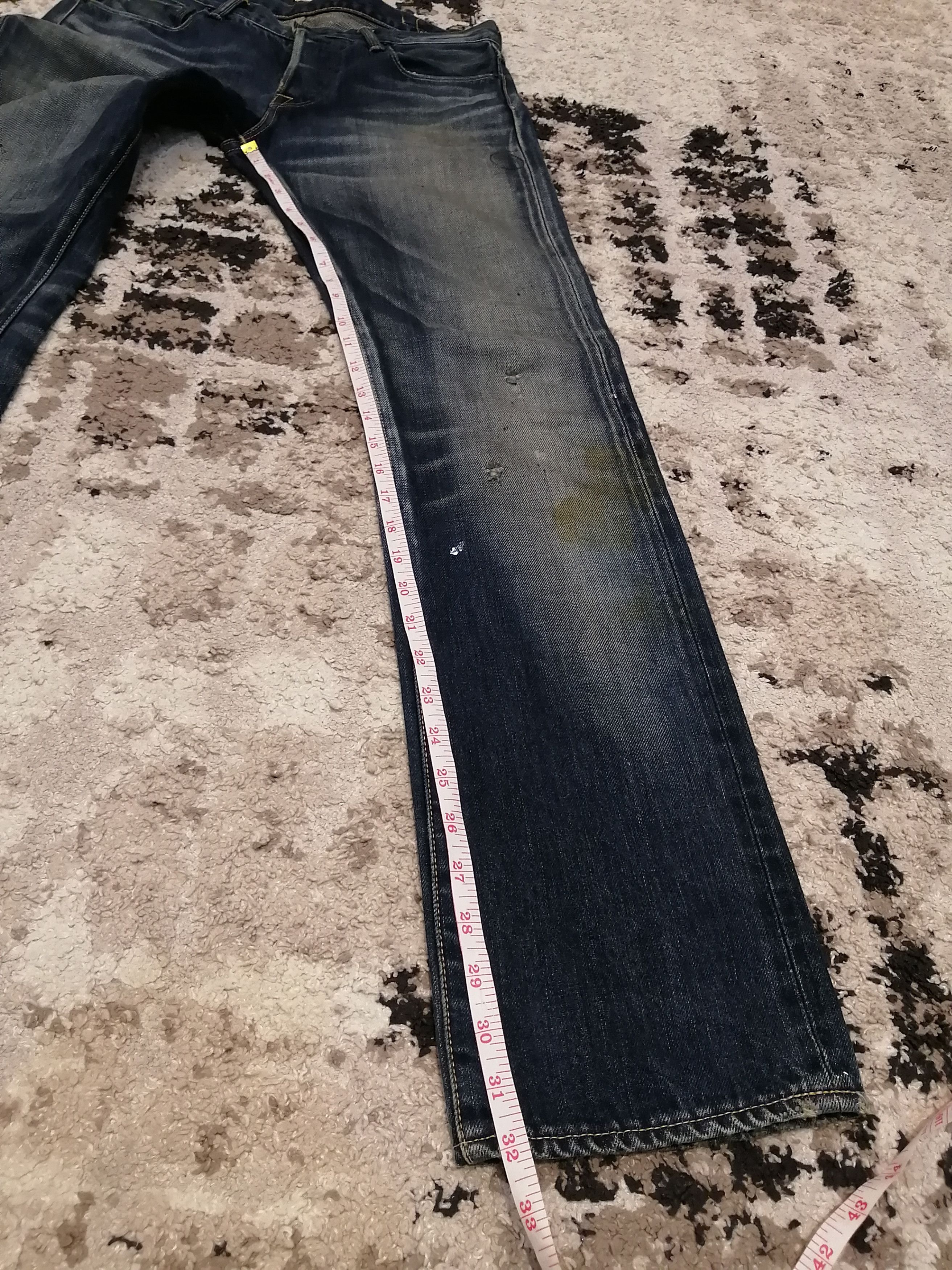 KURO Vintage Black by Kuro Distressed Selvedge Jeans Size US 30 / EU 46 - 17 Thumbnail