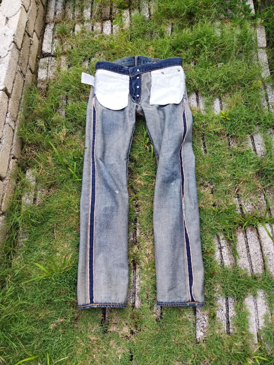 KURO Vintage Black by Kuro Distressed Selvedge Jeans Size US 30 / EU 46 - 12 Thumbnail